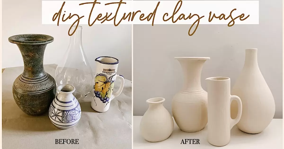 Diy Textured Vase Inspired By Pottery Barn