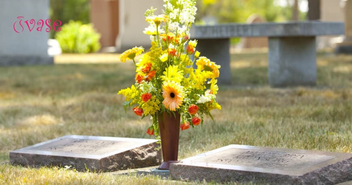 How To Put Flowers In A Cemetery Vase